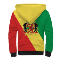 Republic of The Congo Personalized Sherpa Hoodie Simple Flag Style - Wonder Print Shop