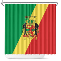 Republic of The Congo Personalized Shower Curtain Simple Flag Style - Wonder Print Shop