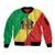 Republic of The Congo Personalized Sleeve Zip Bomber Jacket Simple Flag Style - Wonder Print Shop
