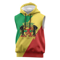Republic of The Congo Personalized Sleeveless Hoodie Simple Flag Style