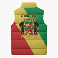 Republic of The Congo Personalized Sleeveless Puffer Jacket Simple Flag Style