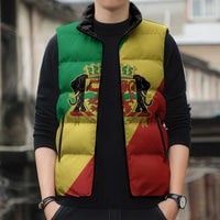 Republic of The Congo Personalized Sleeveless Puffer Jacket Simple Flag Style