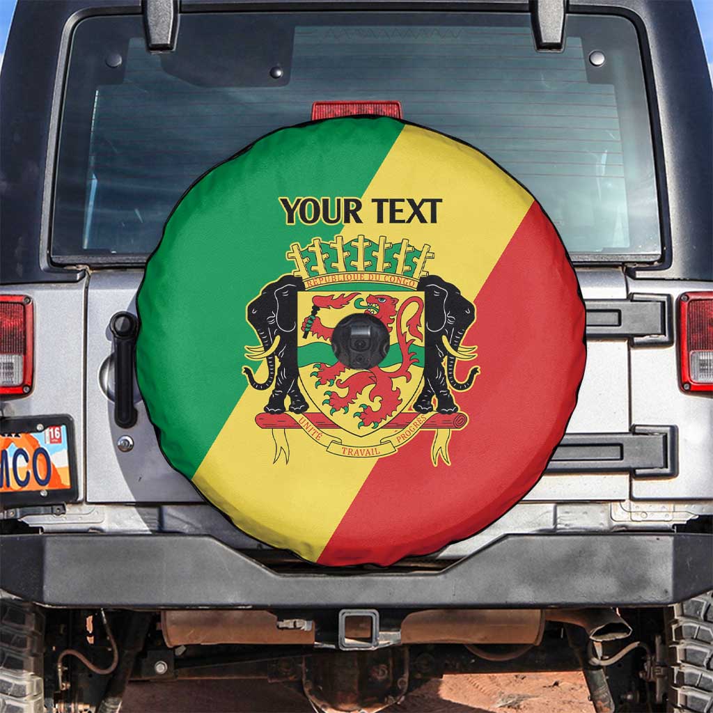 Republic of The Congo Personalized Spare Tire Cover Simple Flag Style - Wonder Print Shop