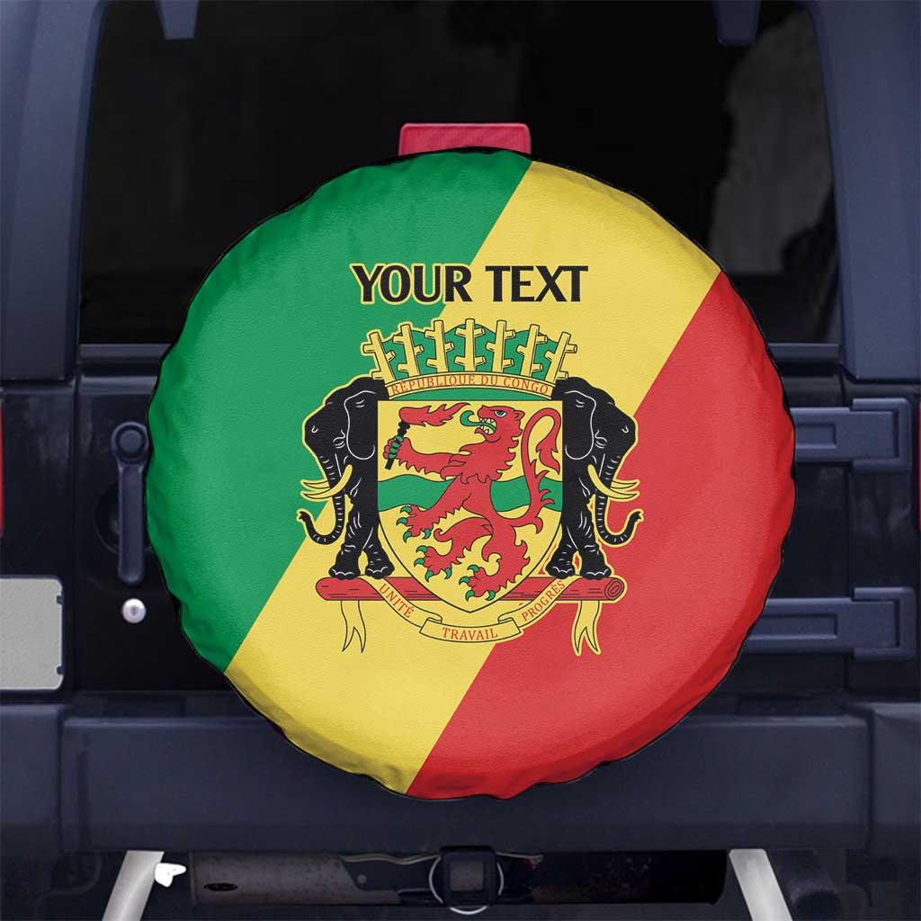 Republic of The Congo Personalized Spare Tire Cover Simple Flag Style - Wonder Print Shop