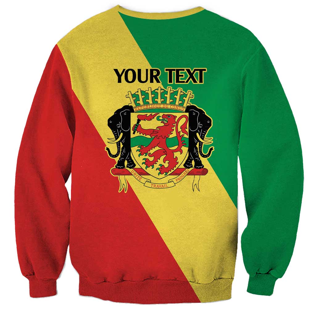 Republic of The Congo Personalized Sweatshirt Simple Flag Style - Wonder Print Shop