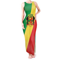 Republic of The Congo Personalized Tank Maxi Dress Simple Flag Style - Wonder Print Shop