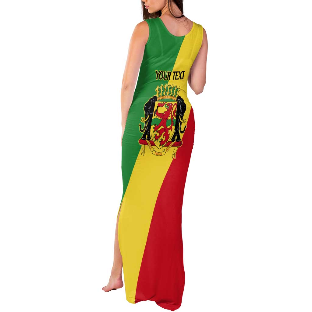 Republic of The Congo Personalized Tank Maxi Dress Simple Flag Style - Wonder Print Shop