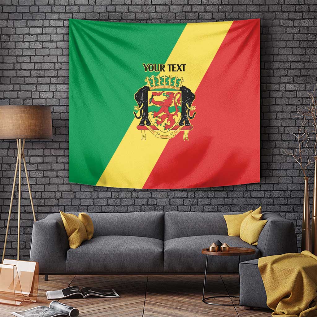 Republic of The Congo Personalized Tapestry Simple Flag Style - Wonder Print Shop