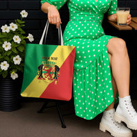 Republic of The Congo Personalized Tote Bag Simple Flag Style