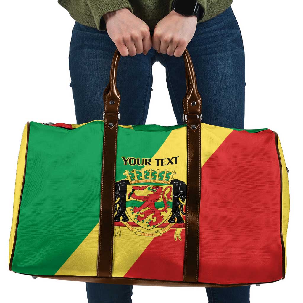 Republic of The Congo Personalized Travel Bag Simple Flag Style