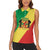 Republic of The Congo Personalized Women Sleeveless Polo Shirt Simple Flag Style - Wonder Print Shop