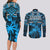 Fiji Rugby Couples Matching Long Sleeve Bodycon Dress and Long Sleeve Button Shirts Go Fijian Tapa Arty with World Cup Vibe LT9 - Wonder Print Shop