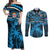 Fiji Rugby Couples Matching Off Shoulder Maxi Dress and Long Sleeve Button Shirts Go Fijian Tapa Arty with World Cup Vibe LT9 - Wonder Print Shop