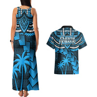 Fiji Rugby Couples Matching Tank Maxi Dress And Hawaiian Shirt Go Fijian Tapa Arty with World Cup Vibe LT9 - Wonder Print Shop