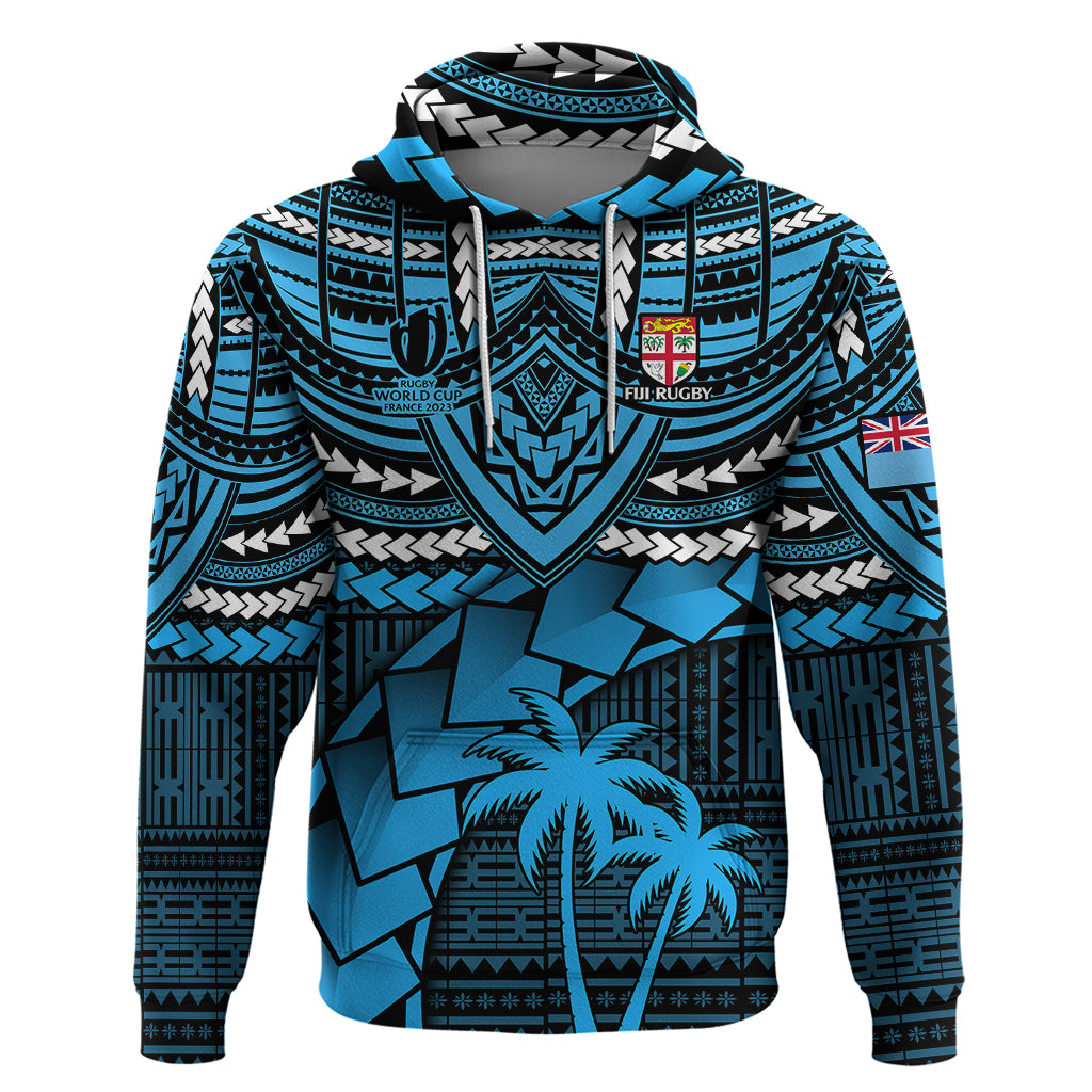 Fiji Rugby Hoodie Go Fijian Tapa Arty with World Cup Vibe - Wonder Print Shop