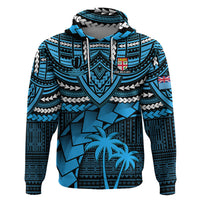Fiji Rugby Hoodie Go Fijian Tapa Arty with World Cup Vibe - Wonder Print Shop