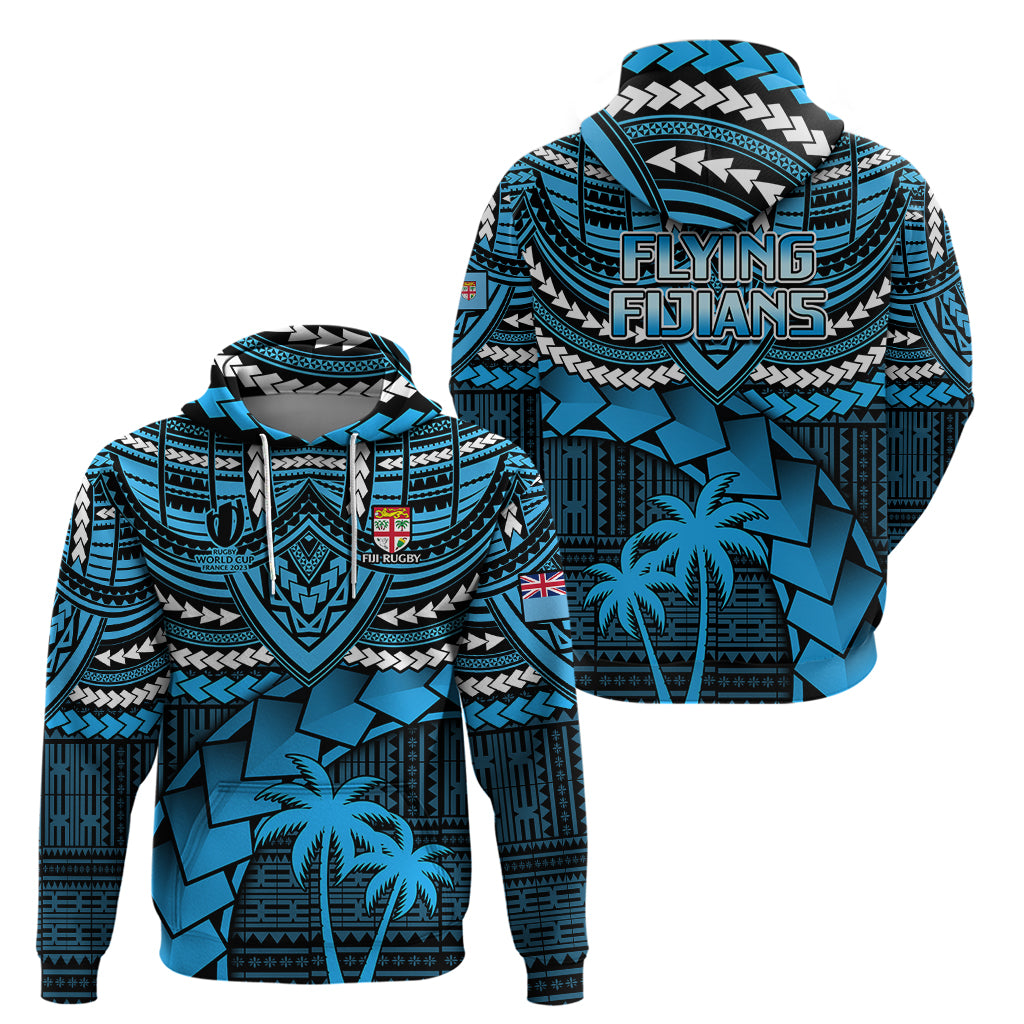 Fiji Rugby Hoodie Go Fijian Tapa Arty with World Cup Vibe - Wonder Print Shop