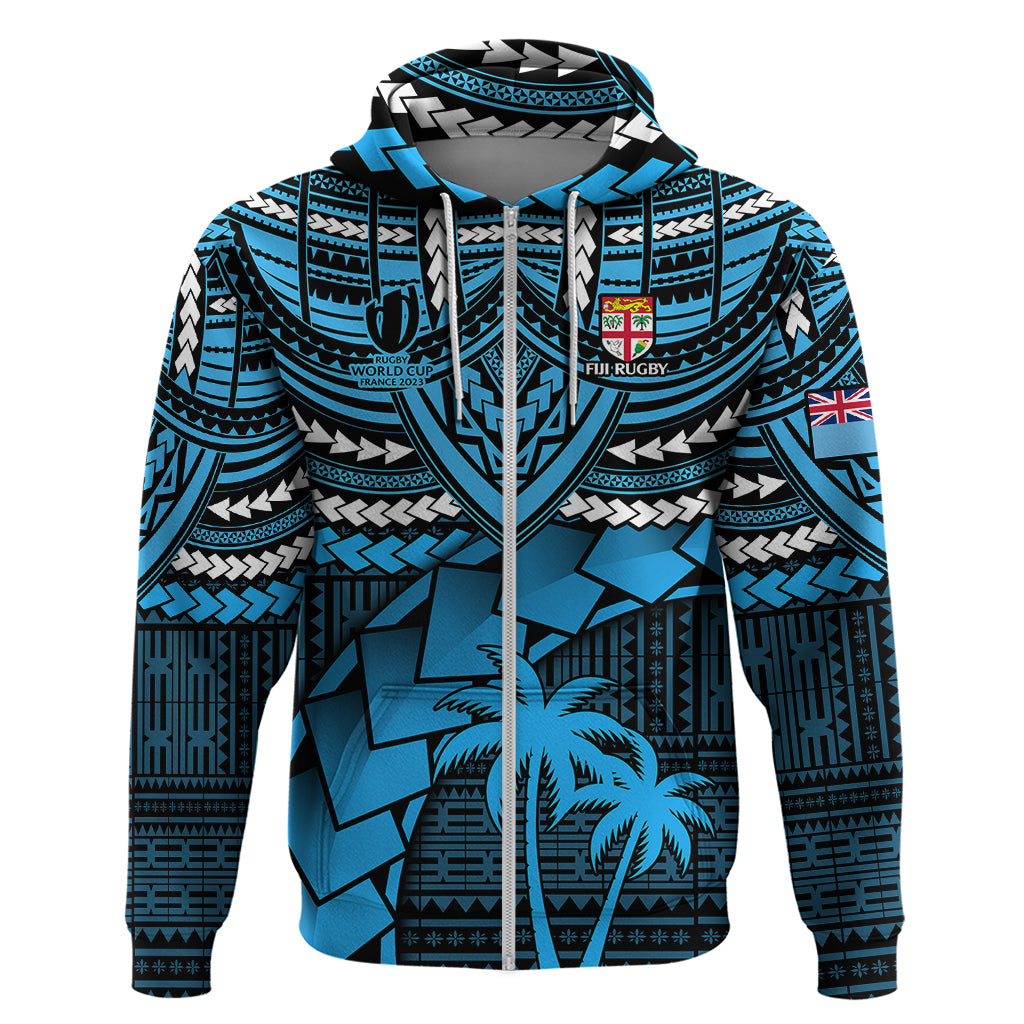 Fiji Rugby Hoodie Go Fijian Tapa Arty with World Cup Vibe - Wonder Print Shop