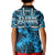 Fiji Rugby Kid Polo Shirt Go Fijian Tapa Arty with World Cup Vibe - Wonder Print Shop