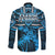 Fiji Rugby Long Sleeve Button Shirt Go Fijian Tapa Arty with World Cup Vibe - Wonder Print Shop