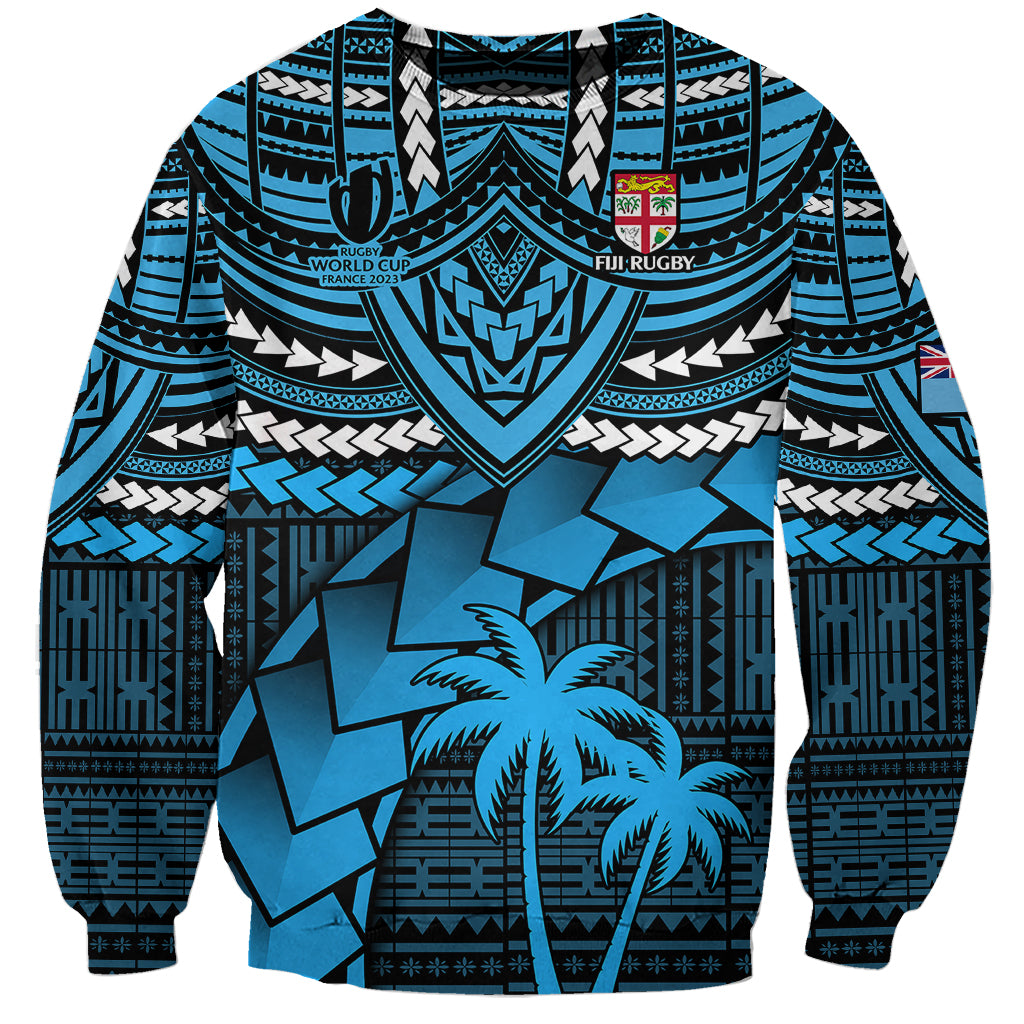 Fiji Rugby Sweatshirt Go Fijian Tapa Arty with World Cup Vibe - Wonder Print Shop