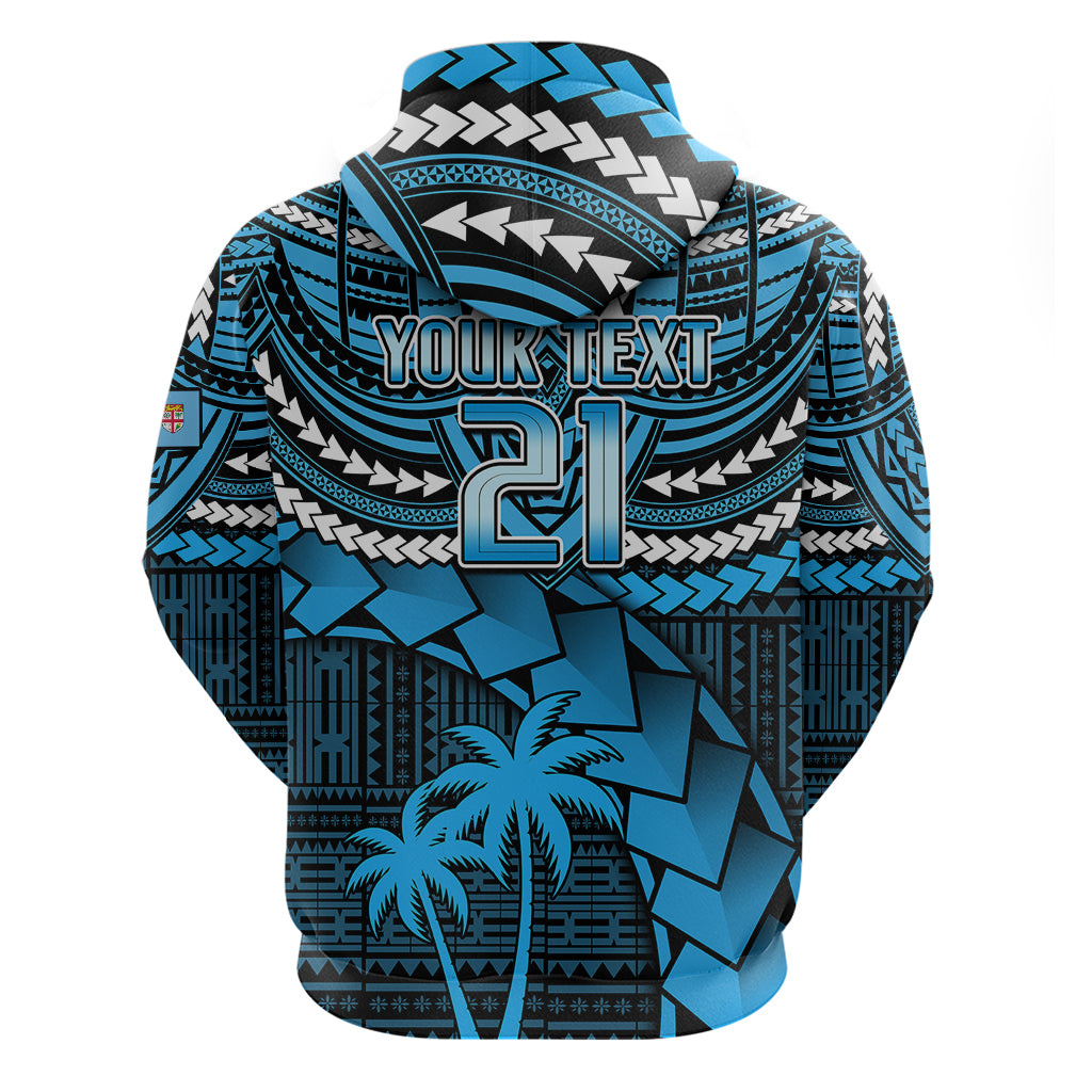 Custom Fiji Rugby Hoodie Go Fijian Tapa Arty with World Cup Vibe - Wonder Print Shop