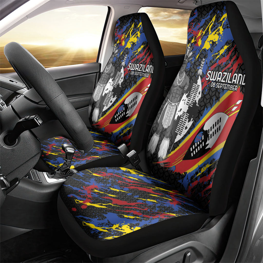 Swaziland Eswatini Somhlolo Day Car Seat Cover Independence Day