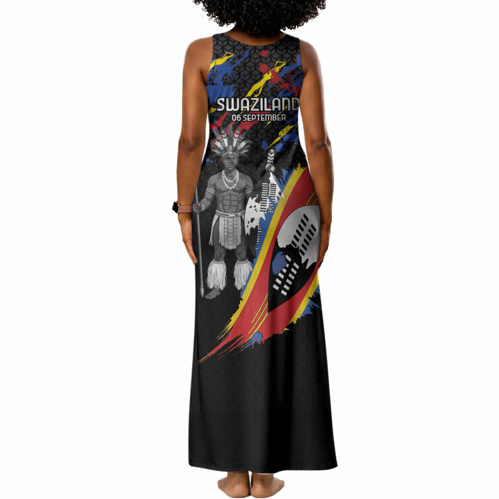 Swaziland Eswatini Somhlolo Day Tank Maxi Dress Independence Day