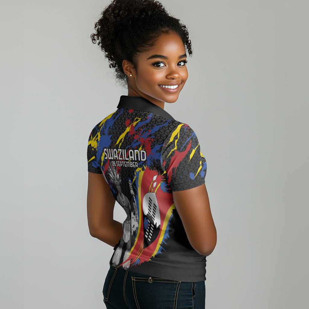 Swaziland Eswatini Somhlolo Day Women Polo Shirt Independence Day