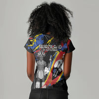 Swaziland Eswatini Somhlolo Day Women V-Neck T-Shirt Independence Day