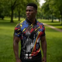 Swaziland Eswatini Somhlolo Day Zipper Polo Shirt Independence Day