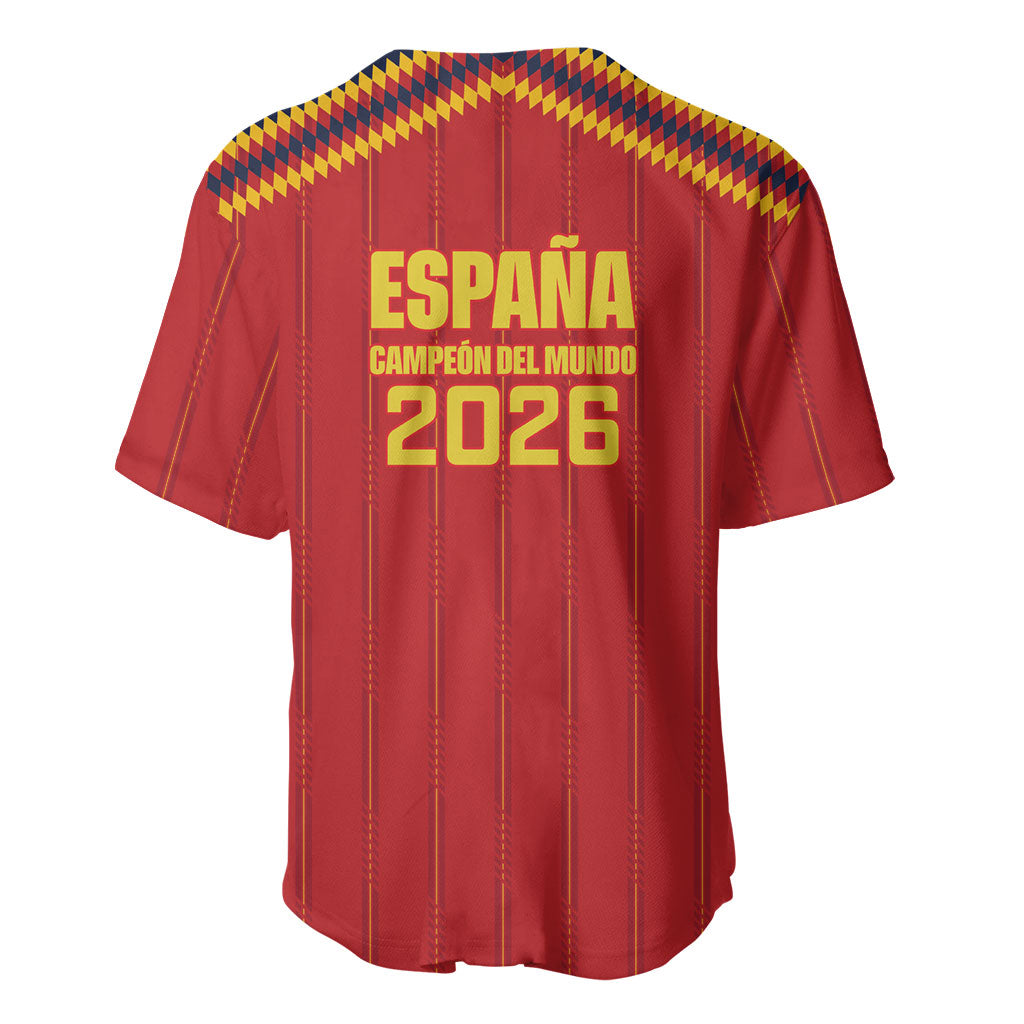 Spain Campeon del Mundo 2026 Baseball Jersey La Furia Roja History Has Been Made