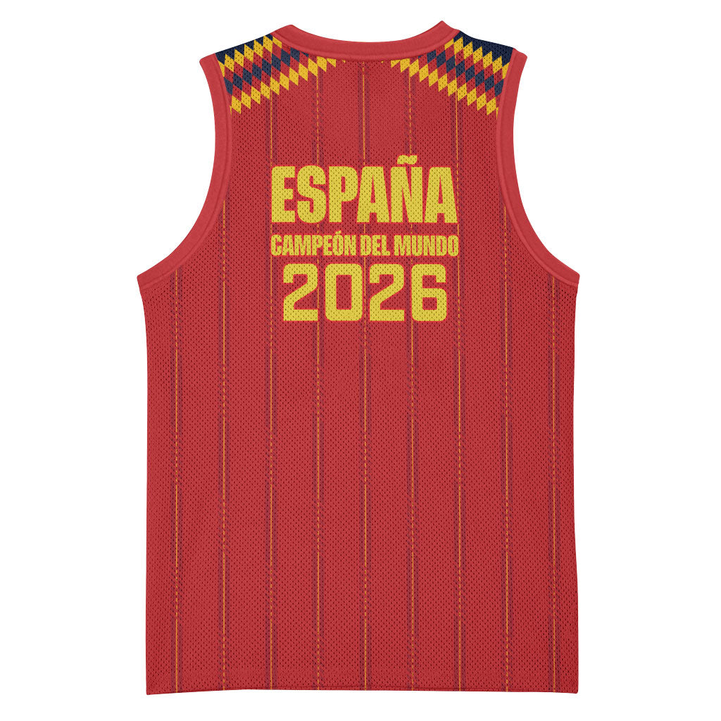 Spain Campeon del Mundo 2026 Basketball Jersey La Furia Roja History Has Been Made