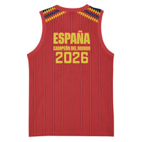 Spain Campeon del Mundo 2026 Basketball Jersey La Furia Roja History Has Been Made