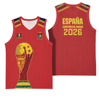 Spain Campeon del Mundo 2026 Basketball Jersey La Furia Roja History Has Been Made