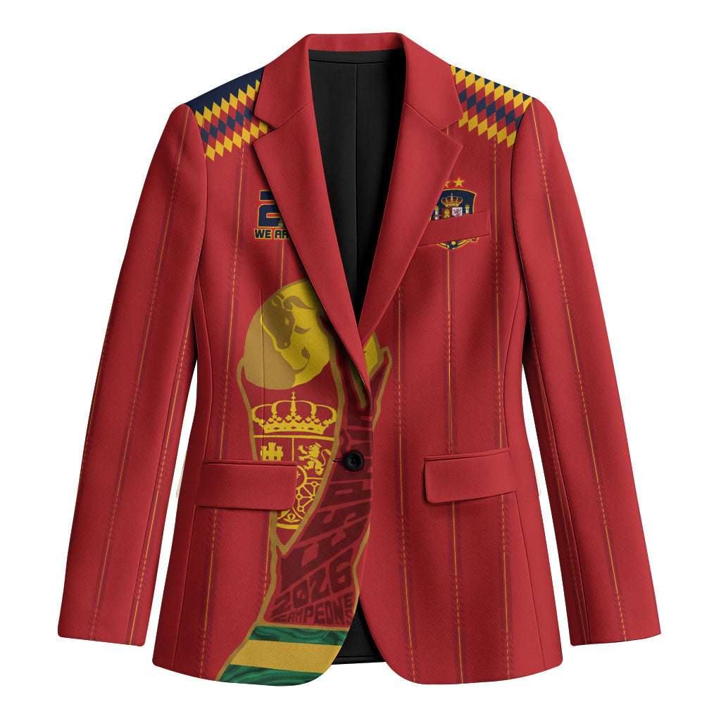 Spain Campeon del Mundo 2026 Blazer La Furia Roja History Has Been Made