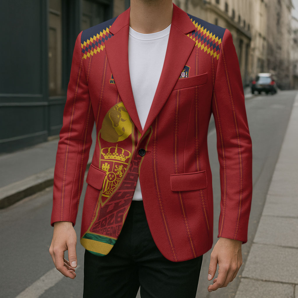 Spain Campeon del Mundo 2026 Blazer La Furia Roja History Has Been Made