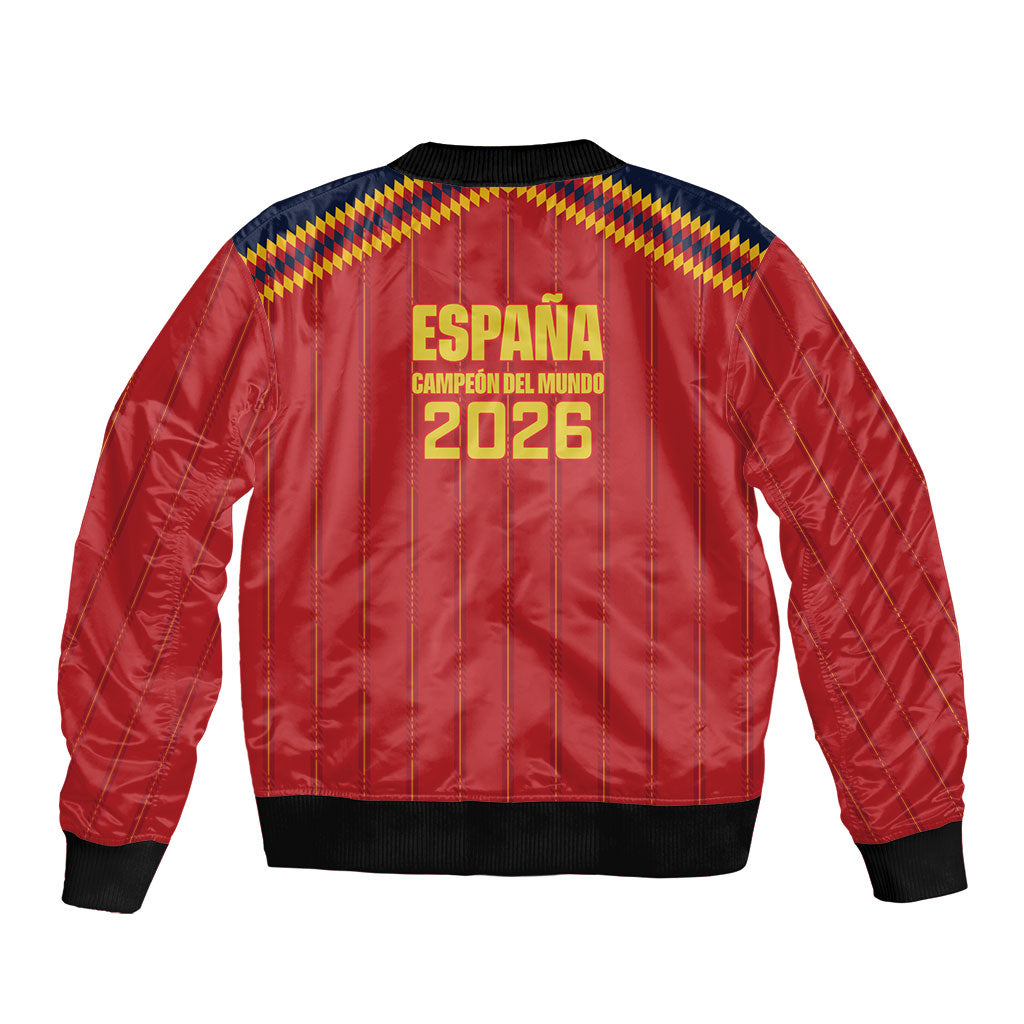 Spain Campeon del Mundo 2026 Bomber Jacket La Furia Roja History Has Been Made