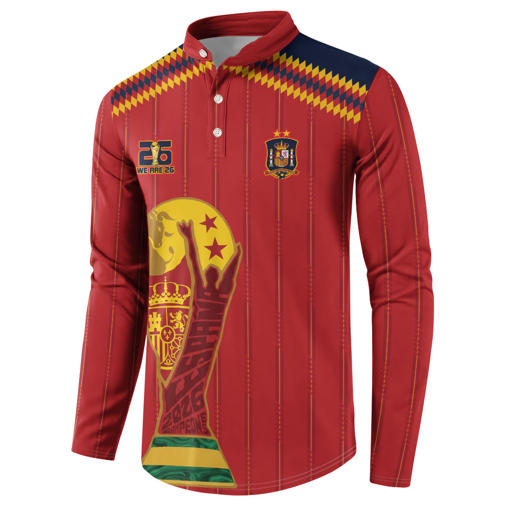 Spain Campeon del Mundo 2026 Button Sweatshirt La Furia Roja History Has Been Made
