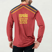 Spain Campeon del Mundo 2026 Button Sweatshirt La Furia Roja History Has Been Made