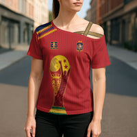 Spain Campeon del Mundo 2026 Cross Shoulder Shirt La Furia Roja History Has Been Made