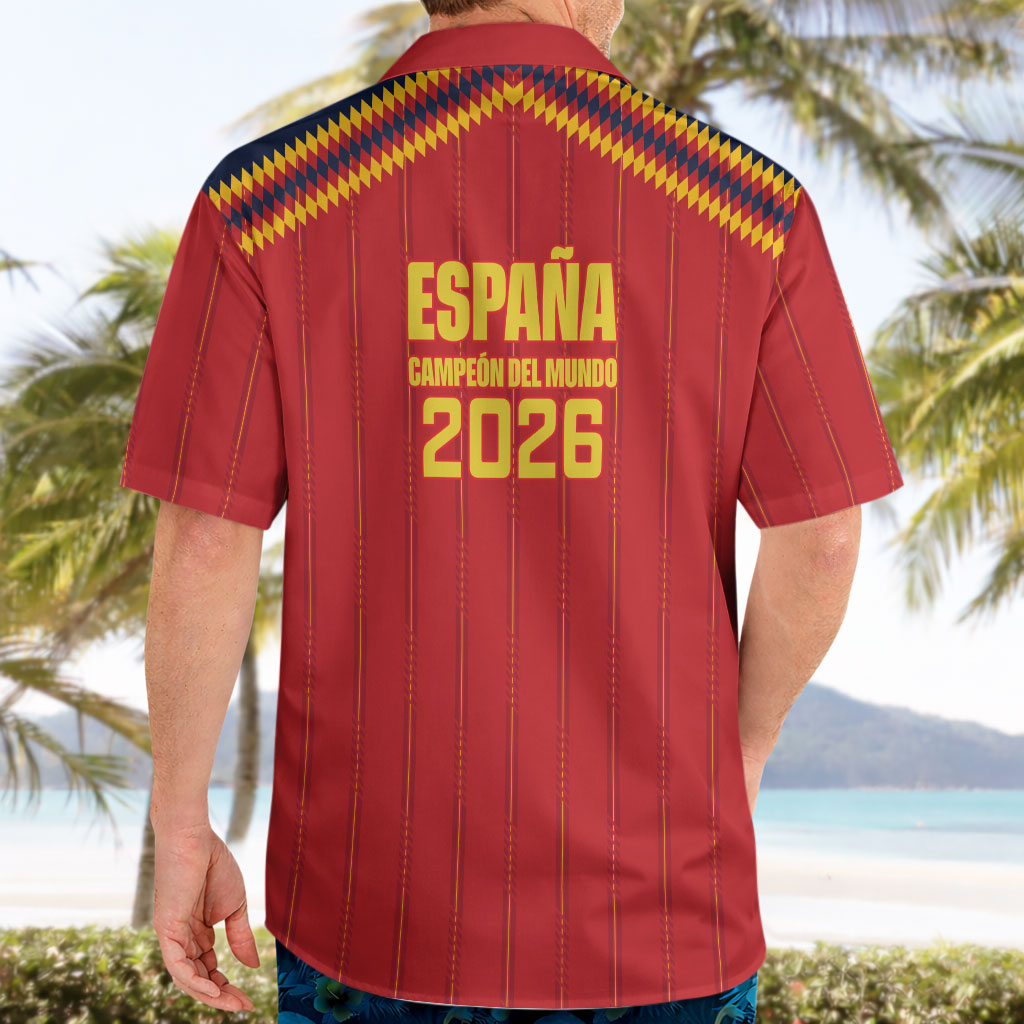 Spain Campeon del Mundo 2026 Hawaiian Shirt La Furia Roja History Has Been Made