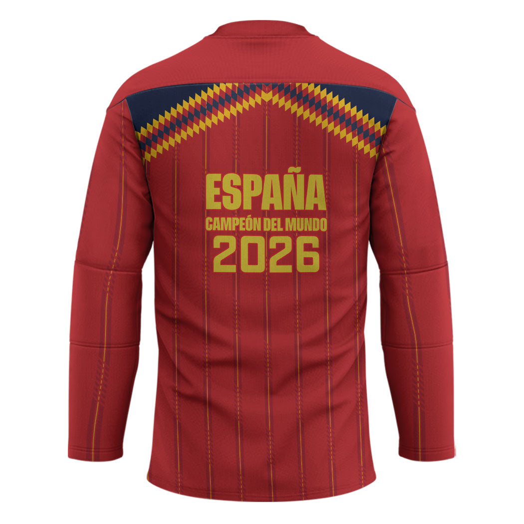 Spain Campeon del Mundo 2026 Hockey Jersey La Furia Roja History Has Been Made