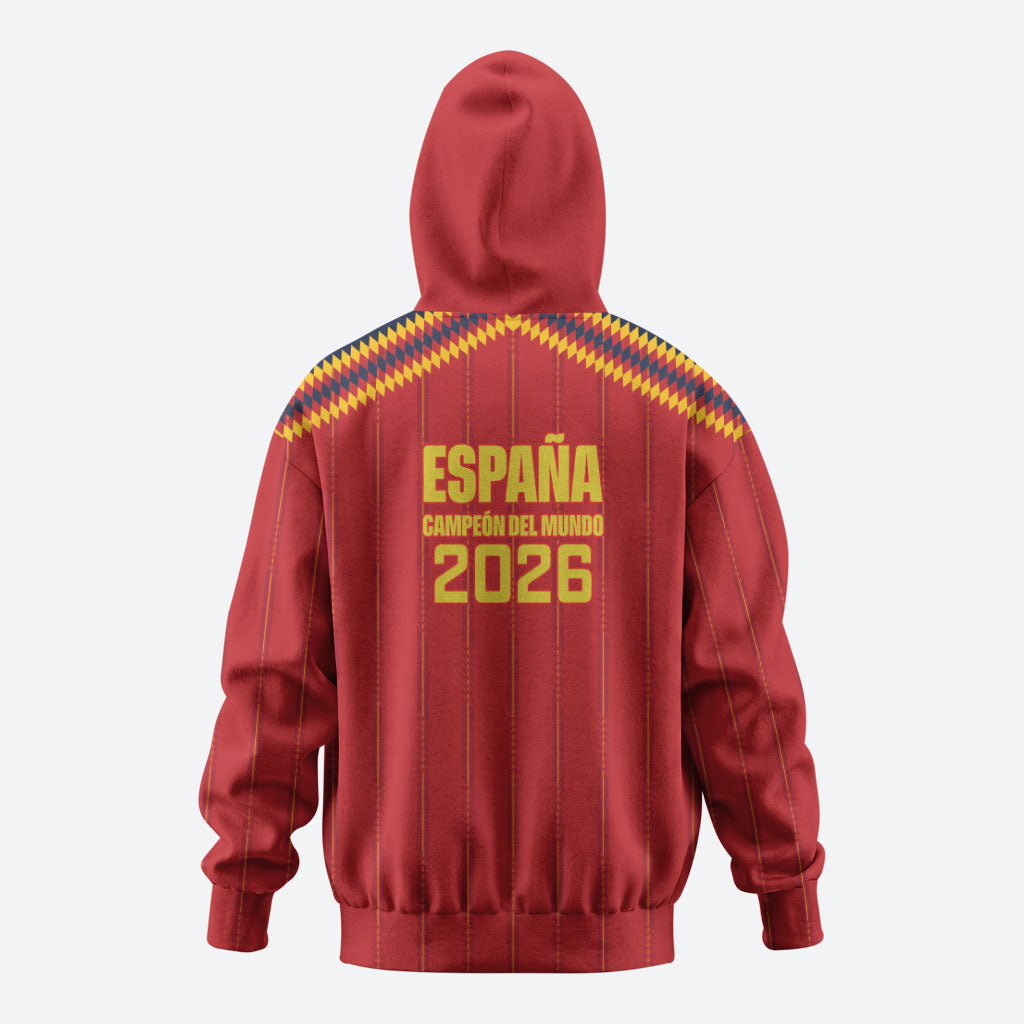 Spain Campeon del Mundo 2026 Hoodie La Furia Roja History Has Been Made