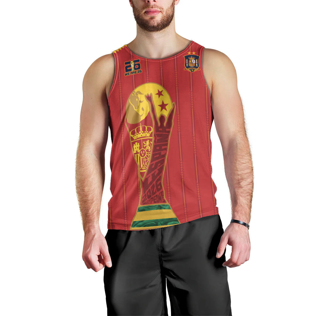 Spain Campeon del Mundo 2026 Men Tank Top La Furia Roja History Has Been Made
