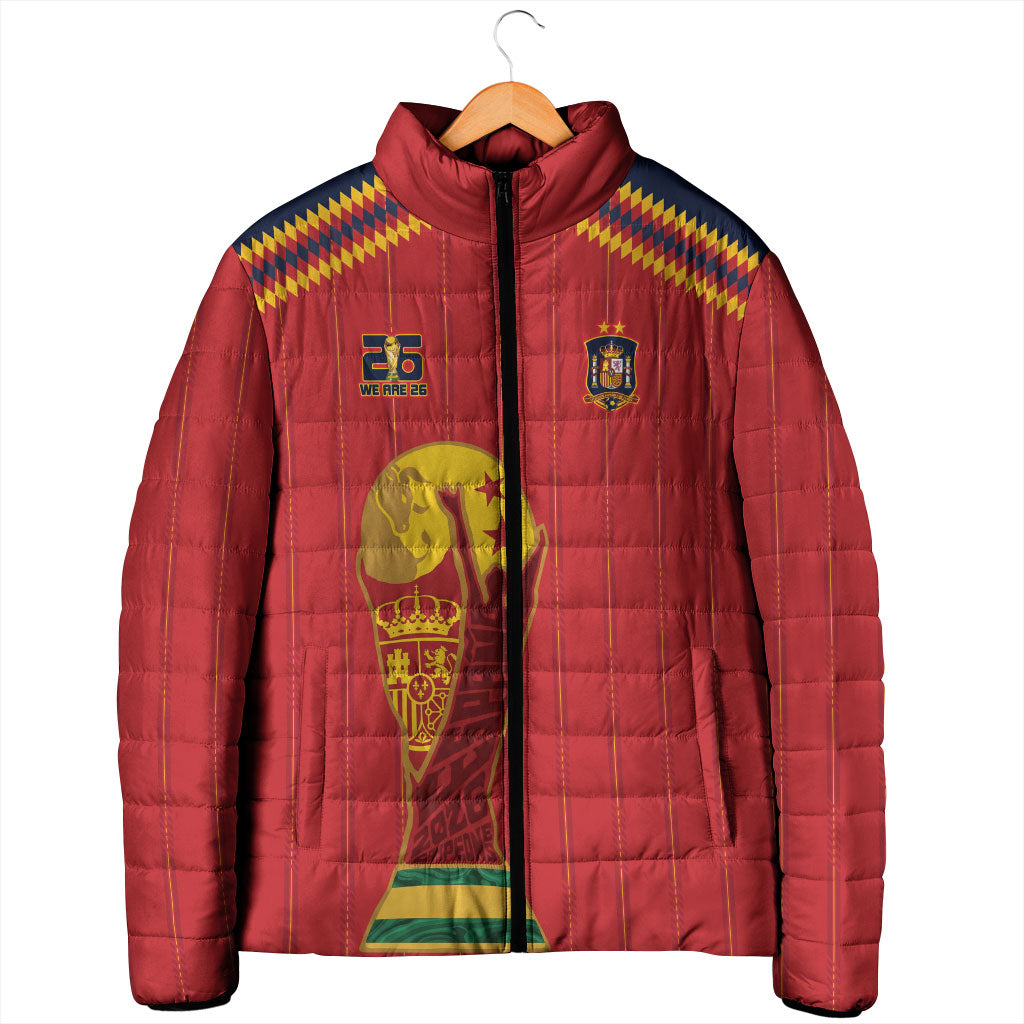 Spain Campeon del Mundo 2026 Padded Jacket La Furia Roja History Has Been Made
