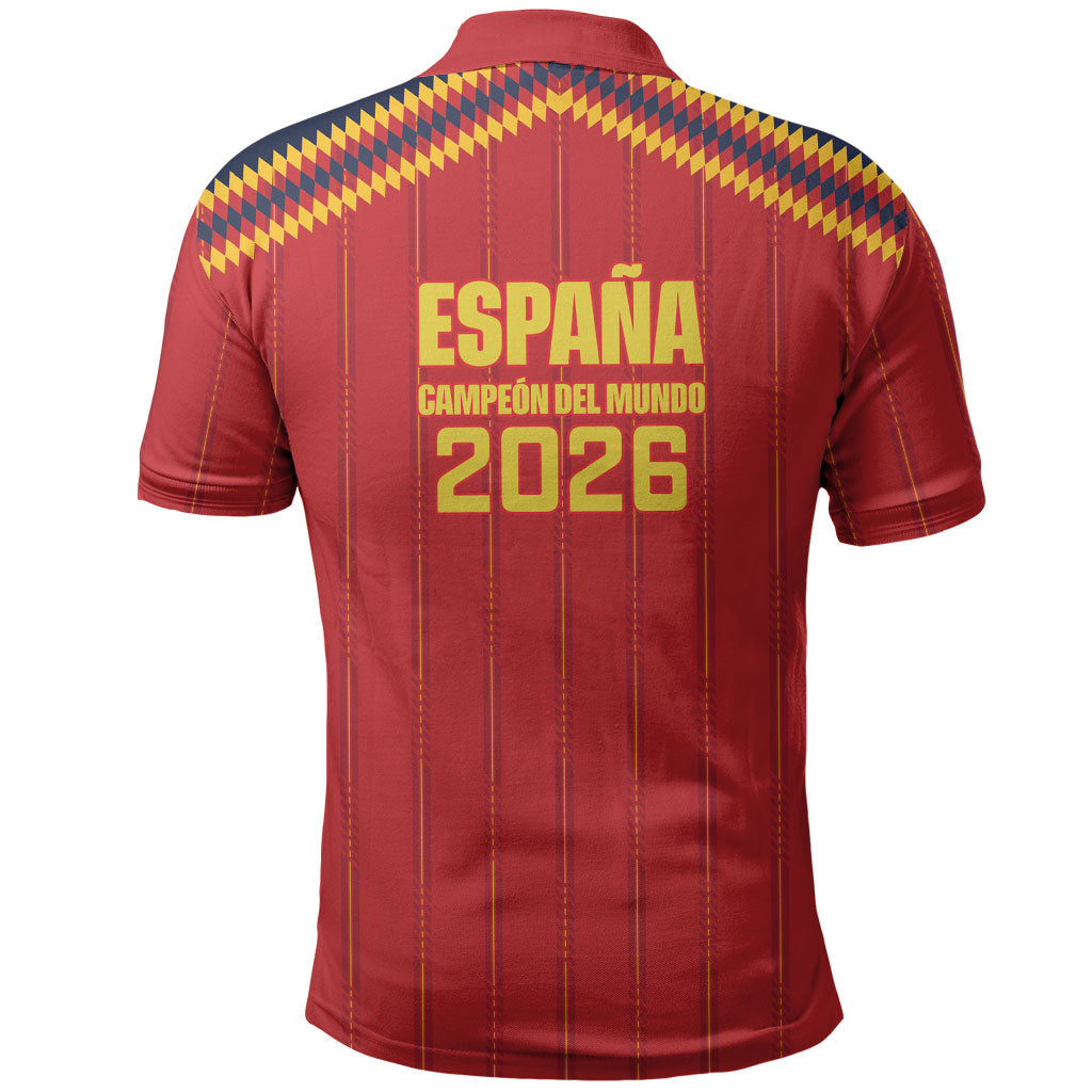 Spain Campeon del Mundo 2026 Polo Shirt La Furia Roja History Has Been Made