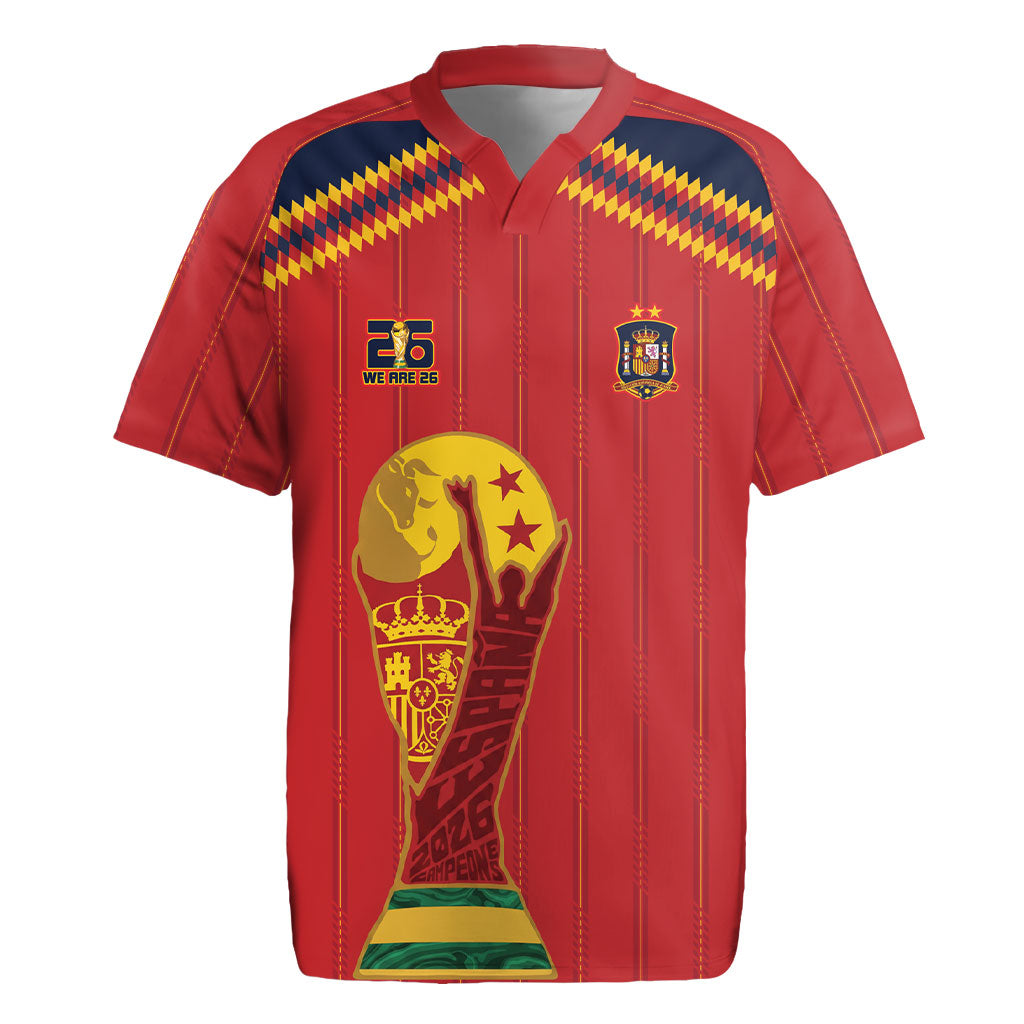 Spain Campeon del Mundo 2026 Rugby Jersey La Furia Roja History Has Been Made