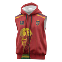 Spain Campeon del Mundo 2026 Sleeveless Zip Hoodie La Furia Roja History Has Been Made