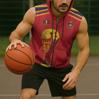 Spain Campeon del Mundo 2026 Sleeveless Zip Hoodie La Furia Roja History Has Been Made